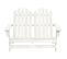 Chaise De Jardin Adirondack 2 Places Bois De Sapin Massif Blanc