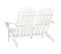 Chaise De Jardin Adirondack 2 Places Bois De Sapin Massif Blanc