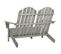 Chaise De Jardin Adirondack 2 Places Bois De Sapin Massif Gris