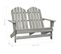 Chaise De Jardin Adirondack 2 Places Bois De Sapin Massif Gris