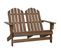 Chaise De Jardin Adirondack 2places Bois De Sapin Massif Marron