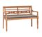 Banc Batavia Avec Coussin Gris Foncé 120 Cm Bois De Teck Massif