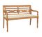 Banc Batavia Avec Coussin Crème 120 Cm Bois De Teck Massif