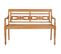 Banc Batavia Avec Coussin Beige 120 Cm Bois De Teck Massif