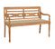 Banc Batavia Avec Coussin Beige 120 Cm Bois De Teck Massif