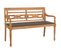 Banc Batavia Avec Coussin Taupe 120 Cm Bois De Teck Massif