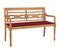 Banc Batavia Avec Coussin Bordeaux 120 Cm Bois De Teck Massif