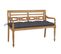 Banc Batavia Avec Coussin Anthracite 120 Cm Bois De Teck Massif