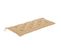 Banc Batavia Avec Coussin Beige 120 Cm Bois De Teck Massif