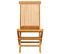 Chaises De Jardin Avec Coussins Beige 2 PCs Bois De Teck Massif