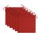 Chaises De Jardin Avec Coussins Rouge 6 PCs Bois De Teck Massif