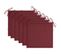 Chaises De Jardin Avec Coussins Rouge Bordeaux 6pcs Teck Massif