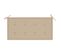 Banc De Jardin Avec Coussin Beige 112 Cm Bois De Teck Massif