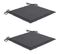 Chaises De Jardin 2 PCs Avec Coussins Anthracite Bois De Teck