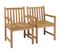 Chaises De Jardin 2 PCs Avec Coussins Noir Bois De Teck Massif