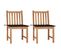 Chaises De Jardin 2 PCs Avec Coussins Bois De Teck Massif