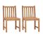 Chaises De Jardin 2 PCs Avec Coussins Bois De Teck Massif