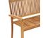 Banc De Jardin Empilable Et Coussin 128,5cm Bois De Teck Massif