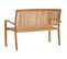 Banc De Jardin Empilable Et Coussin 128,5cm Bois De Teck Massif