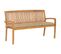 Banc De Jardin Empilable Et Coussin 159 Cm Bois De Teck Massif