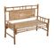 Banc De Jardin Avec Coussin 120 Cm Bambou