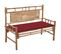 Banc De Jardin Avec Coussin 120 Cm Bambou