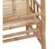 Banc De Jardin Avec Coussin 120 Cm Bambou