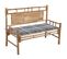 Banc De Jardin Avec Coussin 120 Cm Bambou