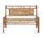 Banc De Jardin Avec Coussin 120 Cm Bambou