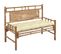 Banc De Jardin Avec Coussin 120 Cm Bambou