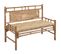 Banc De Jardin Avec Coussin 120 Cm Bambou