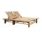 Chaise Longue Pour 2 Personnes Avec Coussins Bambou