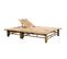 Chaise Longue Pour 2 Personnes Avec Coussins Bambou