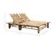 Chaise Longue Pour 2 Personnes Avec Coussins Bambou