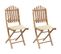 Chaises Pliables De Jardin 2 PCs Avec Coussins Bambou