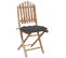 Chaises Pliables De Jardin 2 PCs Avec Coussins Bambou