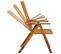 Chaises Pliables De Jardin 3 PCs Avec Coussins Bois D'acacia