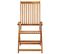 Chaises Pliables De Jardin 6 PCs Avec Coussins Bois D'acacia