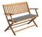 Banc De Jardin Avec Coussin 120 Cm Bois D'acacia Massif