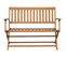 Banc De Jardin Avec Coussin 120 Cm Bois D'acacia Massif