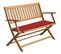 Banc De Jardin Avec Coussin 120 Cm Bois D'acacia Massif