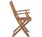 Chaises Pliables De Jardin 4 PCs Avec Coussins Bois D'acacia