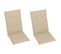 Chaises Inclinables De Jardin Lot De 2 Et Coussins Bois Acacia