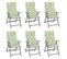 Chaises Inclinables De Jardin Lot De 6 Et Coussins Bois Acacia