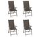 Chaises Inclinables De Jardin Lot De 4 Et Coussins Bois Acacia