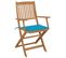 Chaises Pliables De Jardin 6 PCs Avec Coussins Bois D'acacia