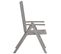 Chaises Inclinables De Jardin 6 PCs Gris Bois Solide D'acacia