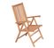 Chaises inclinables de jardin 6 pcs Bois de teck solide