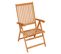 Chaises De Jardin 6 PCs Avec Coussins Vert Bois De Teck