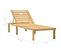 Chaise Longue De Jardin Avec Table Et Coussin Pin Imprégné